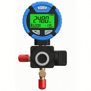 ชุดเกจวัดแรงดันน้ำยาทำความเย็นพร้อมสายและอะแดปเตอร์ PVG-10C สำหรับตรวจสอบระบบปรับอากาศ HVAC สำหรับการบำรุงรักษาเครื่องปรับอากาศ - Product Image 1