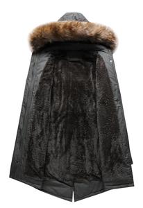 Vente en gros de manteaux d'hiver de bonne qualité, <span class=keywords><strong>parka</strong></span> rembourrée bon marché <span class=keywords><strong>imperméable</strong></span> à la taille élastique <span class=keywords><strong>avec</strong></span> bordure en fourrure de nylon/polyester pour femmes - Product Image 5