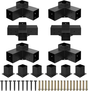 Kit <span class=keywords><strong>de</strong></span> soportes <span class=keywords><strong>de</strong></span> esquina <span class=keywords><strong>de</strong></span> pérgola <span class=keywords><strong>de</strong></span> recubrimiento en polvo doblado <span class=keywords><strong>de</strong></span> soldadura por láser <span class=keywords><strong>para</strong></span> fabricación <span class=keywords><strong>de</strong></span> chapa OEM personalizada <span class=keywords><strong>para</strong></span> poste <span class=keywords><strong>de</strong></span> madera 4x4 / 6x6 - Product Image 2