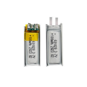 Бесплатный образец мини-размера 601020 <span class=keywords><strong>3</strong></span>,7 В 100 мАч перезаряжаемая LiPo батарея с 1000 циклами CE сертифицирована для смарт-ювелирных изделий и ожерелья - Product Image 2