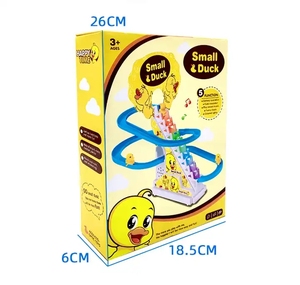 Trẻ em Vịt cạnh tranh thiết lập cầu thang leo theo dõi khe máy đồ chơi LED flash và âm nhạc vịt nhỏ đồ chơi - Product Image 6