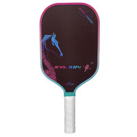 Raquette de Pickleball Transfrontalière He Yuan en Fibre de Kevlar Modèle Warhorse, Tissu Aramide Kevlar, Noyau EPP Pressé à Chaud, Épaisseur 16mm, 225-235g