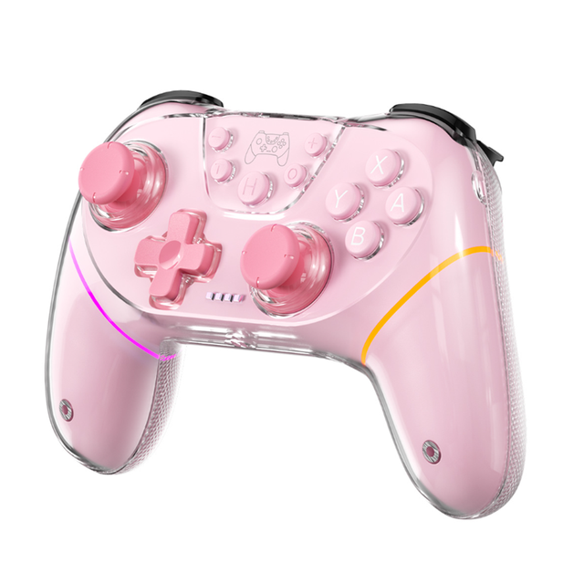 Hall Effect Wireless Controller for Nintendo Switch Multi-Platform RGB Gamepad with Dual Joystick No Drift Gaming Controller