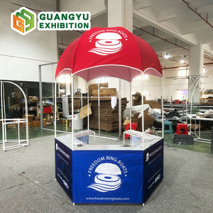 Carpa de Kiosco Hexagonal de 2.5x2.5m con Estructura de Acero, Fácil Montaje sin Herramientas, Ideal para Puestos de Comida, Bebidas y Cafeterías - Product Image 2
