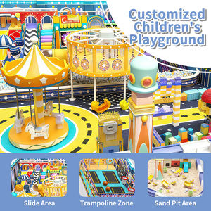 Aire de jeux intérieure sur le thème du carnaval personnalisable avec trampolines, toboggans et jeux interactifs pour centre de divertissement pour enfants - Product Image 4