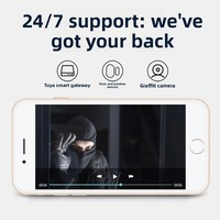 Sensor Magnetik Pintu Jendela Pintar Graffiti ZigBee WiFi Pemantauan Jarak Jauh Alarm Suara Sakelar Terkait Kontrol Lampu