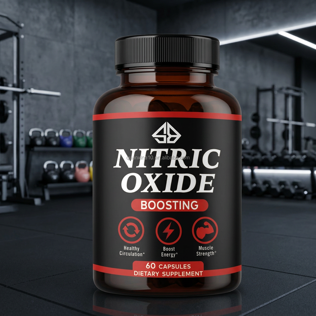 Nitric Oxide Boosting Capsules 60 Count Dietary Supplement for Adults Muscle Strength Energy Support