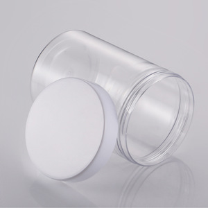 Latas transparentes de plástico PET de 83 mm personalizadas para alimentos, té de hierbas, envasado de boca ancha, empaque denso - Product Image 2