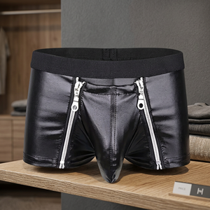 Custom <b>Mens</b> <b>Compression</b> Gym <b>Shorts</b> Shiny Stretch Breathable Spandex/Polyester Sports <b>Shorts</b> Quick Dry Athletic Training OEM ODM - Product Image 4