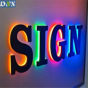 Denison alphabet letter storefront signs store for business outdoor led acrylic sign