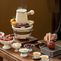 Four en argile à la mode Barbecue BBQ Grills Petit four à carbone commercial Ménage Chauffe-plat Carbone Boue Sol Poêle Charbon de bois