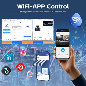 SD 9.66 inch Xe Dash Cam 2K Độ phân giải hộp đen 3 kênh tầm nhìn ban đêm gương chiếu hậu máy ảnh - Product Image 3