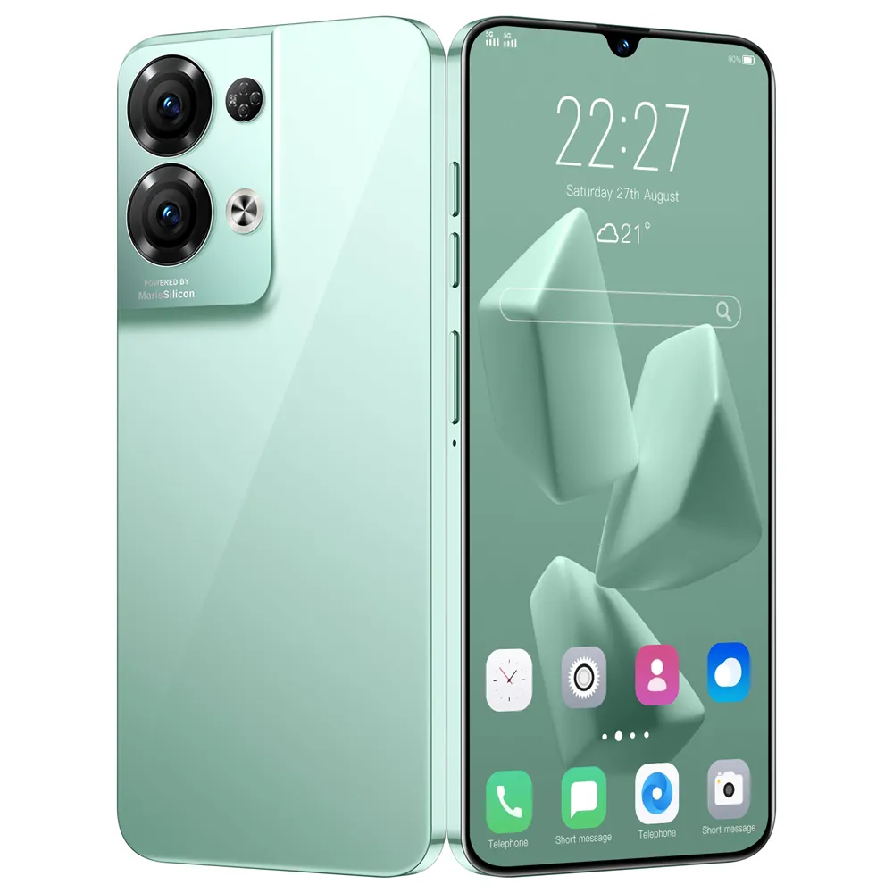 2022 New Reno8 Pro Smart Phone 5G 72MP Main Camera 6.8" 120Hz 6800mAh Battery Android Mobile Phone