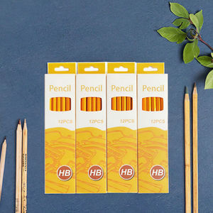 Lot de 12 crayons en bois 2B Ensemble HB Gommes à effacer Fournitures d'écriture culturelle pour l'école primaire Crayons standard en gros pour les étudiants - Product Image 2