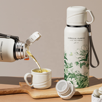 Fabricant Vente en gros 600ml Dallah Arabe Isolé Thermos Fiole à vide Pichet Cafetière pour le Ramadan