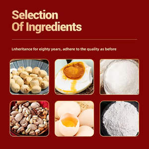 Camill 700g Pasta di Loto Rosso con Doppio Tuorlo d'Uovo Mooncake - Snack per il Tè del Pomeriggio (10 Scatole di Latta/Cartone) - Product Image 3