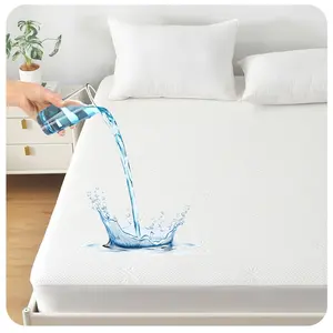 Manufacture Fast Leadtime Waterproof Mattress Cover Bamboo Ticking TPU Laminated Fabric Mattress Protector