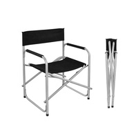 Venta al por mayor al aire libre Camping plegable Director silla Relax Oxford plegable Metal turista plegable Director silla