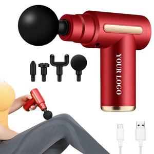 เครื่องนวดตัวแบบชาร์จไฟได้ รุ่น 0728 แบบ 4 หัว สำหรับนวดคลายปมกล้ามเนื้อ - Product Image 3