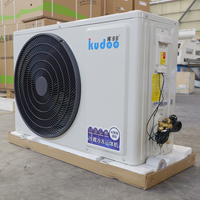 Unité de condensation complète à dégivrage à gaz chaud R410A à COP élevé, 2HP 3HP 4HP 5HP, de qualité industrielle, pour système de réfrigération de chambre froide de fruits de mer