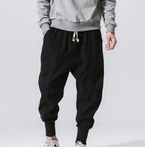 Nuovi <span class=keywords><strong>Pantaloni</strong></span> Casual da <span class=keywords><strong>Uomo</strong></span> in Cotone e <span class=keywords><strong>Lino</strong></span> Stile Cinese, Vita Media, Traspiranti, Larghi, Vendita all'Ingrosso - Product Image 4