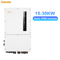 Système de panneaux solaires hybrides commerciaux Sunroko Odm 10Kva 15Kw 20Kw 25Kw 30Kw Système solaire triphasé