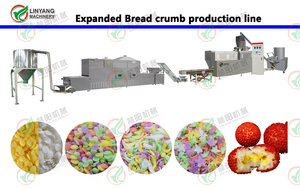 100-500 kg/h Máquina para hacer pan rallado Panko Línea de producción de extrusora de pan rallado económicamente eficiente - Product Image 3