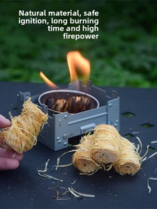 Allume-feu de camping en gros, barbecue, foyer, poêle à granulés de bois, allume-feu réutilisable Tumbleweed, charbon de bois naturel - Product Image 3