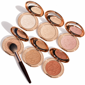 Poudre illuminatrice nacrée champagne, illuminateur multi-brillance pour le visage, illuminateur lumineux modulable - Product Image 6