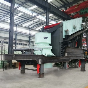 Baichy 50-300 TPH Reifenmontierte Steinbrechanlage für Bergbau und Steinbruch, Granit-Basalt-Gestein Mobile CH Kegelbrecher-Anlage - Product Image 2