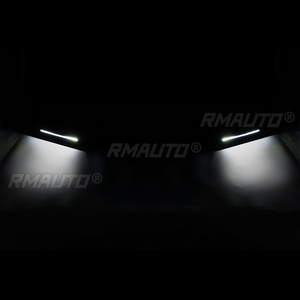 LED Front Bumper Spoiler Lip <b>Splitter</b> With Light Gloss Black/Carbon Fibre for Honda Civic Si Hatchback 2016-2021 - Product Image 5