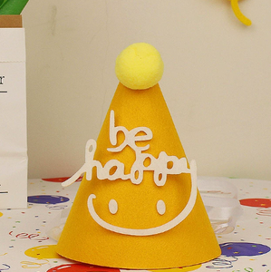 DAMAI Wholesale Kids Baby Happy Birthday Felt Hats Cute Colorful Headpieces Photo Props for Birthday Party Decoration Supplies - Product Image 5