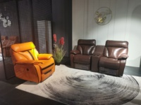 Vente en gros de fauteuil inclinable mobilier moderne de style européen fauteuil inclinable en cuir de grain de Offre Spéciale puissance 3 + 1 sièges de cinéma Dubaï