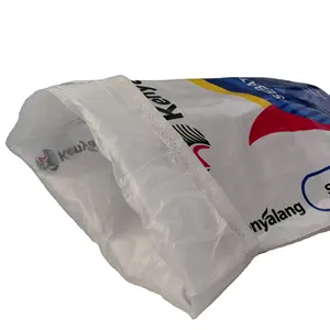 Chinese suppliers Heat Cut Single-layer Plastic sugar bag 50kg of sugar in 25kg bag