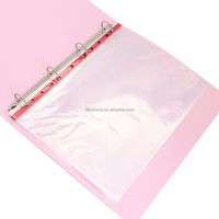 A4 PP Poches de poinçon étanches Protecteur de feuille transparent 11 trous Sacs de documents transparents Protecteur de feuille