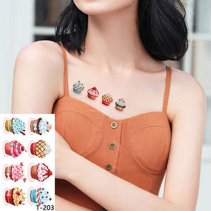 Adesivi per Tatuaggi Temporanei alla Moda per <span class=keywords><strong>Ragazze</strong></span>, Stampa a Colori Personalizzata di Piccole Dimensioni, Carta Impermeabile per Trasferimento ad Acqua, Pellicola PET - Product Image 2