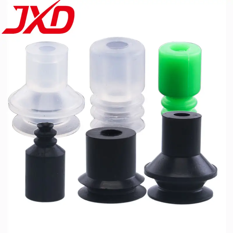 JXD SMC BT-3/5/7/9/10/15/16 beyaz yeşil silikon pnömatik enayi siyah üç katmanlar Mini yuvarlak vakum vantuz
