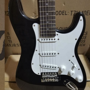 Straocaster-guitarra eléctrica para principiantes, instrumento musical prs, bobina única, color rojo, venta <span class=keywords><strong>directa</strong></span> de fábrica - Product Image 4