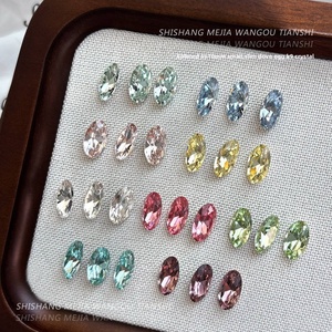 Paso Sico Haute Qualité 6x10 Slim - Strass en Verre Cristal Éblouissant à Dos Pointu, Forme Œuf, Effet Flash, pour Décorations Simples d'Ongles - Product Image 4