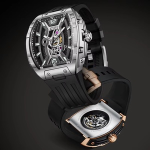 Montre automatique pour homme BG5601, montre-bracelet mécanique tonneau, bracelet en caoutchouc, montres en acier inoxydable, 0 vendu, plus de 100K articles similaires vendus - Product Image 4