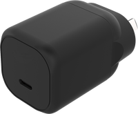 Chargeur rapide GaN 30W avec un seul port C pour les produits électroniques, téléphone portable, boîte de couleur personnalisée avec logo