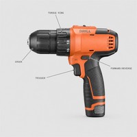 Perceuse à percussion électrique avec charge rapide, moteur sans balais 21V 10 mm, couple maximal 50 Nm, OEM