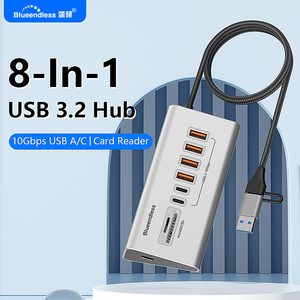 Custom New Product <strong>8</strong> <strong>In</strong> 2 Multi Port <strong>USB</strong> 3.2 Gen 2 High Speed <strong>Multiport</strong> Hub <strong>USB</strong> Type C Hub Docking Station - Product Image 2
