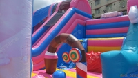 Glissière colorée de parc d'attractions de ville d'amusement de trampoline de grand videur de bonbons gonflables extérieurs et intérieurs
