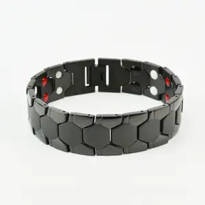ZYBJ6108 New Design Double Row Bio Magnetic Therapy Bracelet Red Copper Jewelry