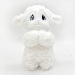 Oveja de peluche de juguete estándar de comercio exterior, muñeco de cordero cepillado, juguete de animal de peluche rizado Rosa basado en imágenes y muestras. - Product Image 4