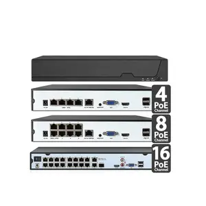 H.265 4K 4CH 8CH 16CH 32CH POE NVR для системы видеонаблюдения с аудио NVR комплект видеонаблюдения наружная IP-камера видеонаблюдения