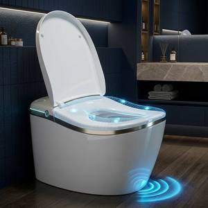 Toilette intelligente haut de gamme moderne avec télécommande, drainage automatique intelligent inclus, siège de toilette extra-large de 83 cm - Product Image 5