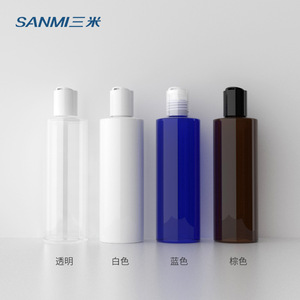 Sanmi <b>200ml</b> Flat Shoulder Cap <b>Bottle</b> Pet Plastic Cosmetic Packaging For Toner Lotion - Product Image 1