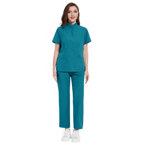 Vente en gros de blouses chirurgicales, top pour les infirmières, pantalons droits, uniformes hospitaliers classiques unisexes personnalisés pour le personnel médical - Product Image 4